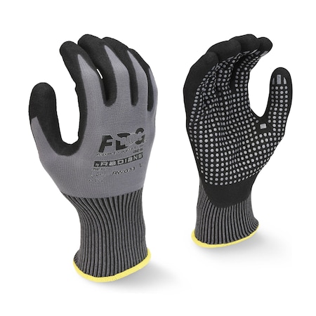 Radians Coated Glove, FDG, Palm, Gray, M 1 PR RWG33M
